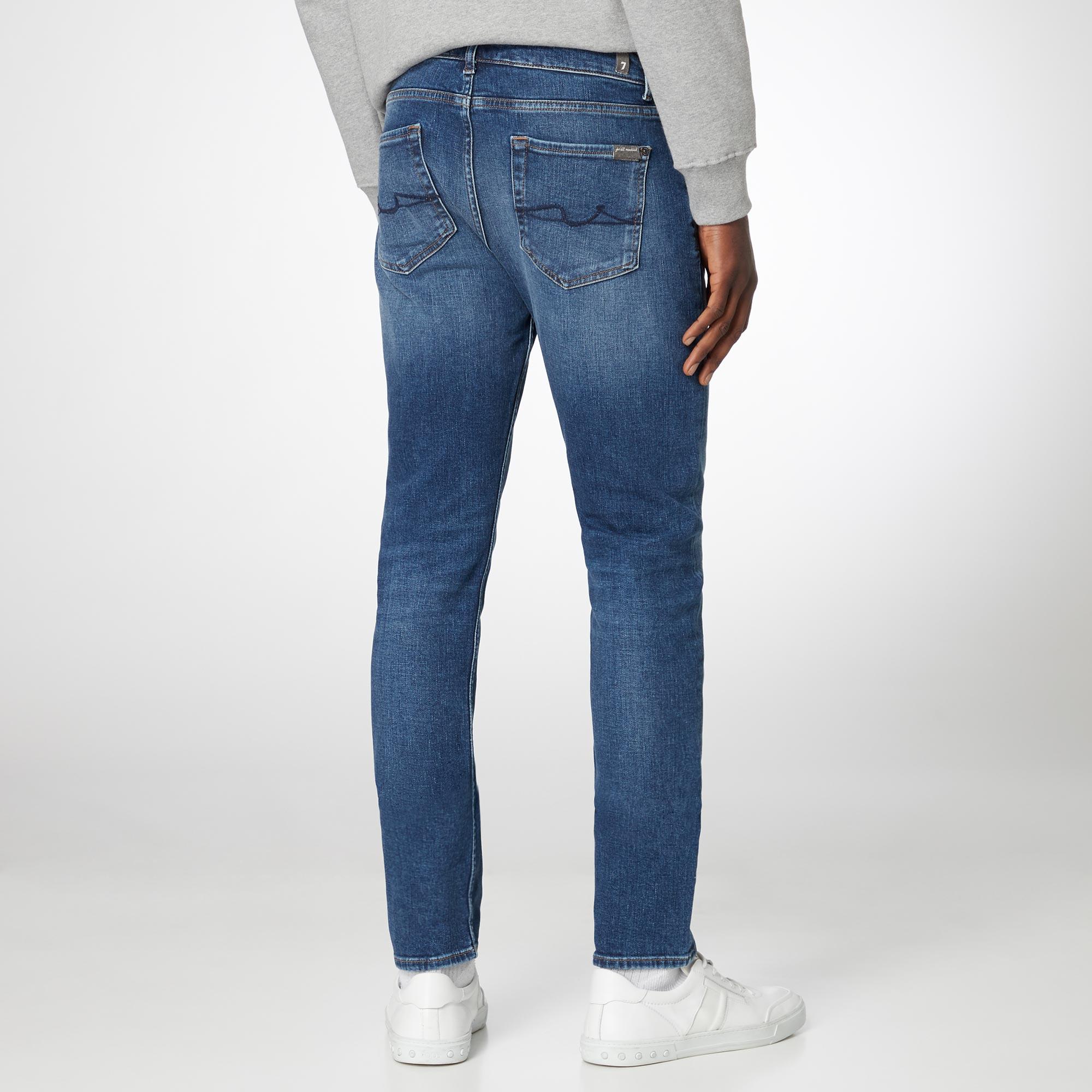 Slimmy Mid-Rise Skinny Fit Tapered Leg Jeans